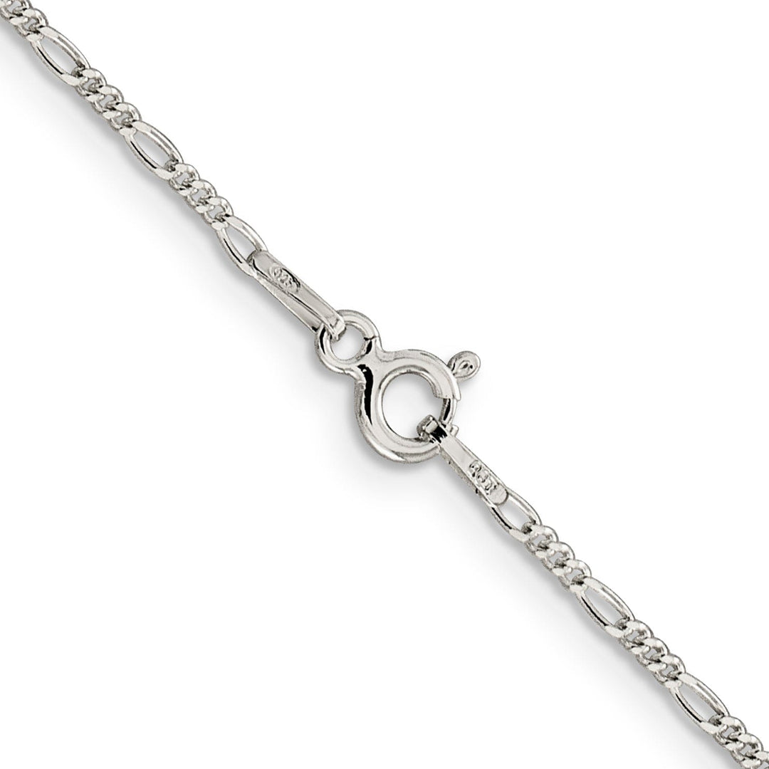 Sterling Silver Polished 1.5-mm Figaro Chain