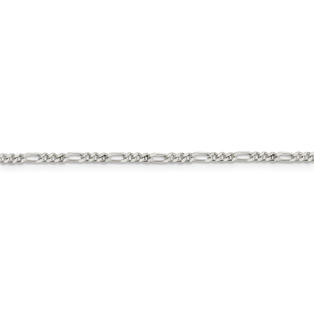 Sterling Silver Polish 2.25m Solid Figaro Chain