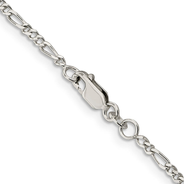 Sterling Silver Polish 2.25m Solid Figaro Chain