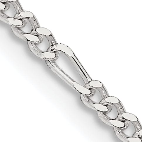 Sterling Silver Polish 2.25m Solid Figaro Chain