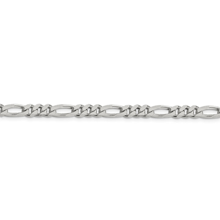 Silver Polished 5.25-mm Solid Figaro Chain