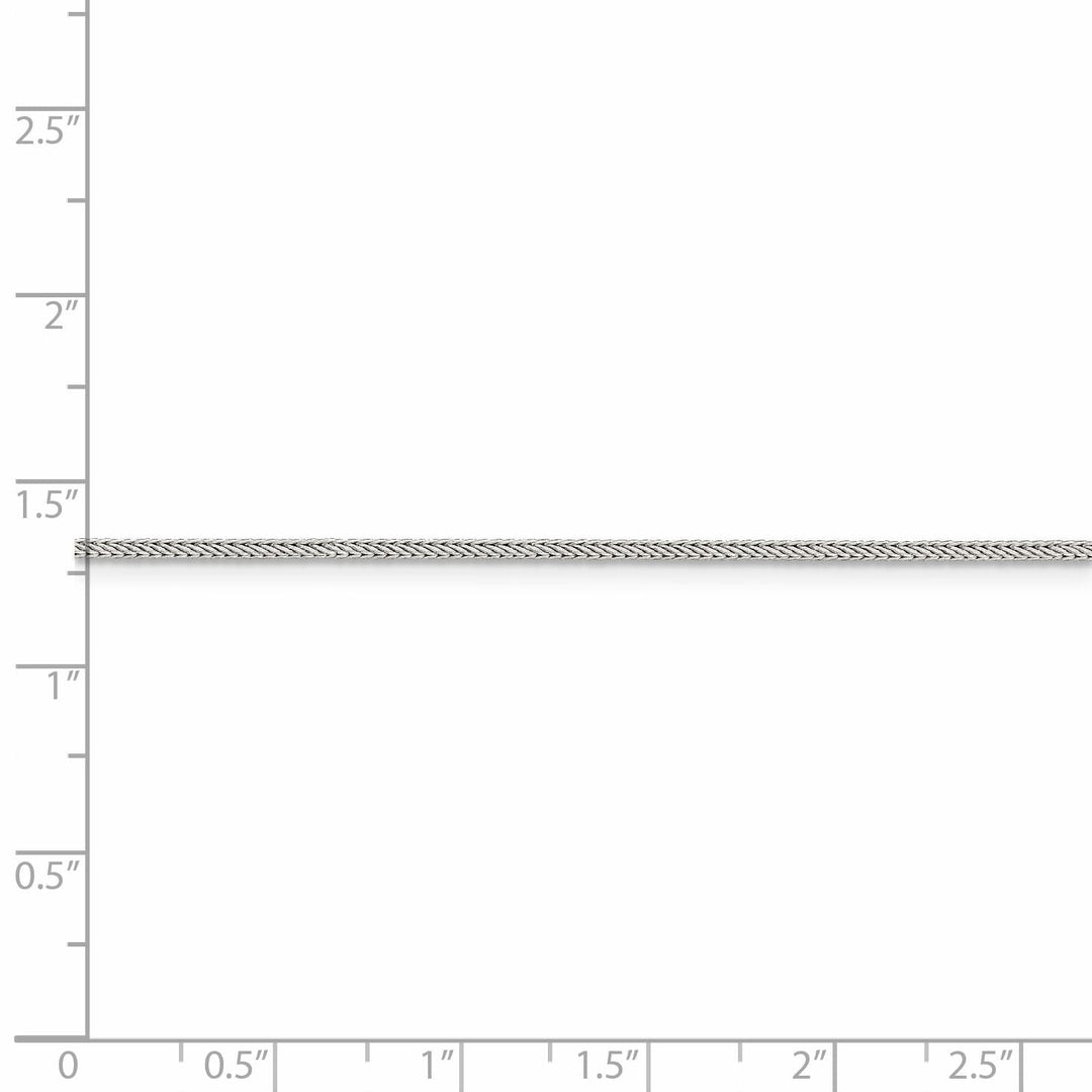 Silver D.C 1.25-mm Solid Round Franco Chain