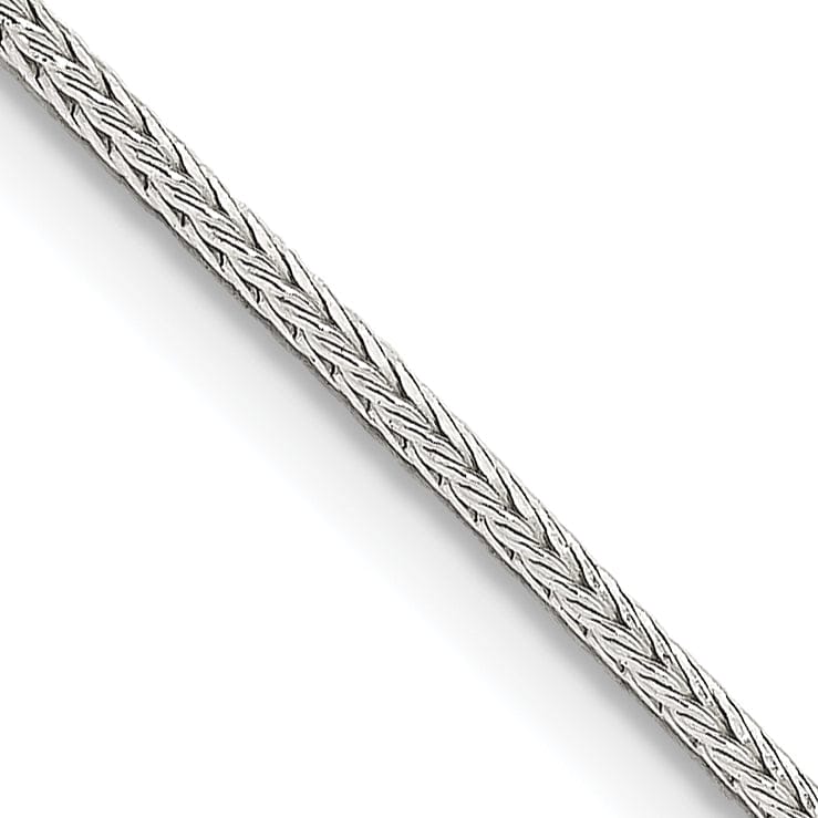 Silver D.C 1.25-mm Solid Round Franco Chain