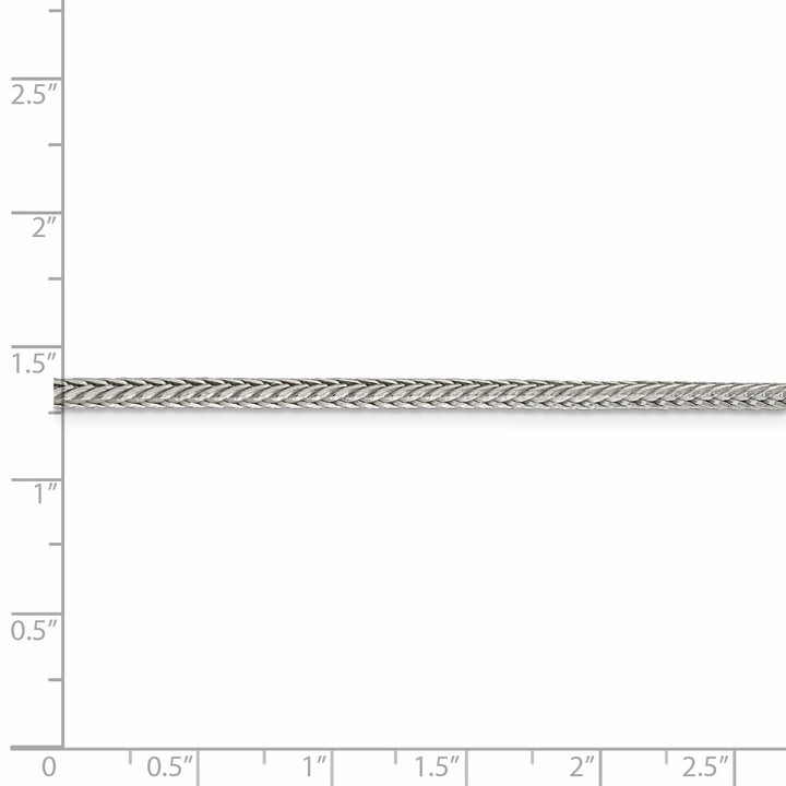 Silver D.C 2.50-mm Solid Round Franco Chain