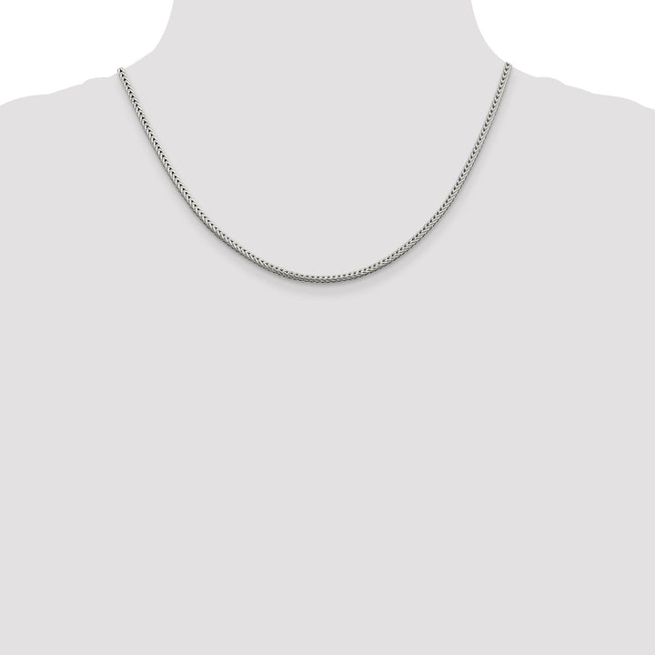 Silver D.C 2.50-mm Solid Round Franco Chain