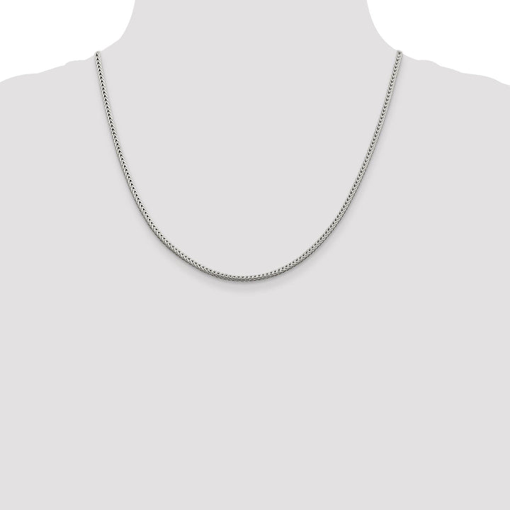 Silver D.C 2.50-mm Solid Round Franco Chain