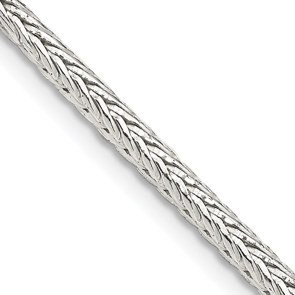 Silver D.C 2.50-mm Solid Round Franco Chain
