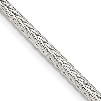 Silver D.C 2.50-mm Solid Round Franco Chain at $ 27.85 only from Jewelryshopping.com
