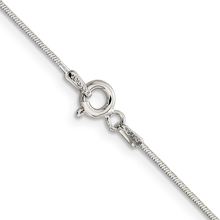 Silver D.C 0.85-mm Wide Round Snake Chain