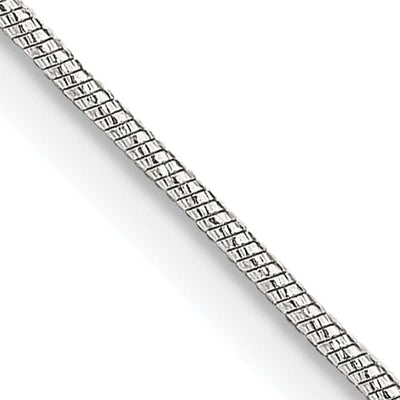 Silver D.C 0.85-mm Round Snake Chain at $ 11.42 only from Jewelryshopping.com