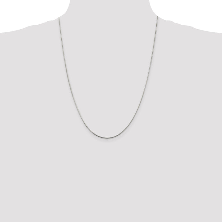 Silver D.C 1.25-mm Round Snake Chain