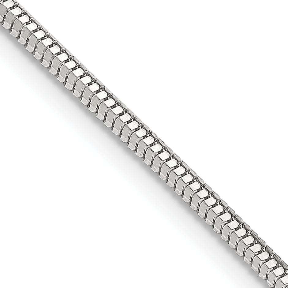 Silver D.C 1.95-mm Hollow Round Snake Chain