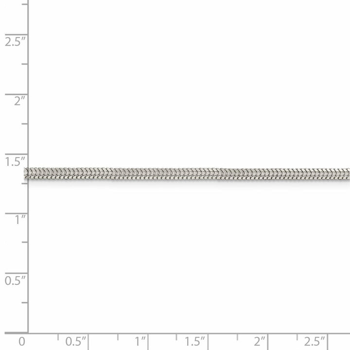 Silver D.C 2.50-mm Hollow Round Snake Chain
