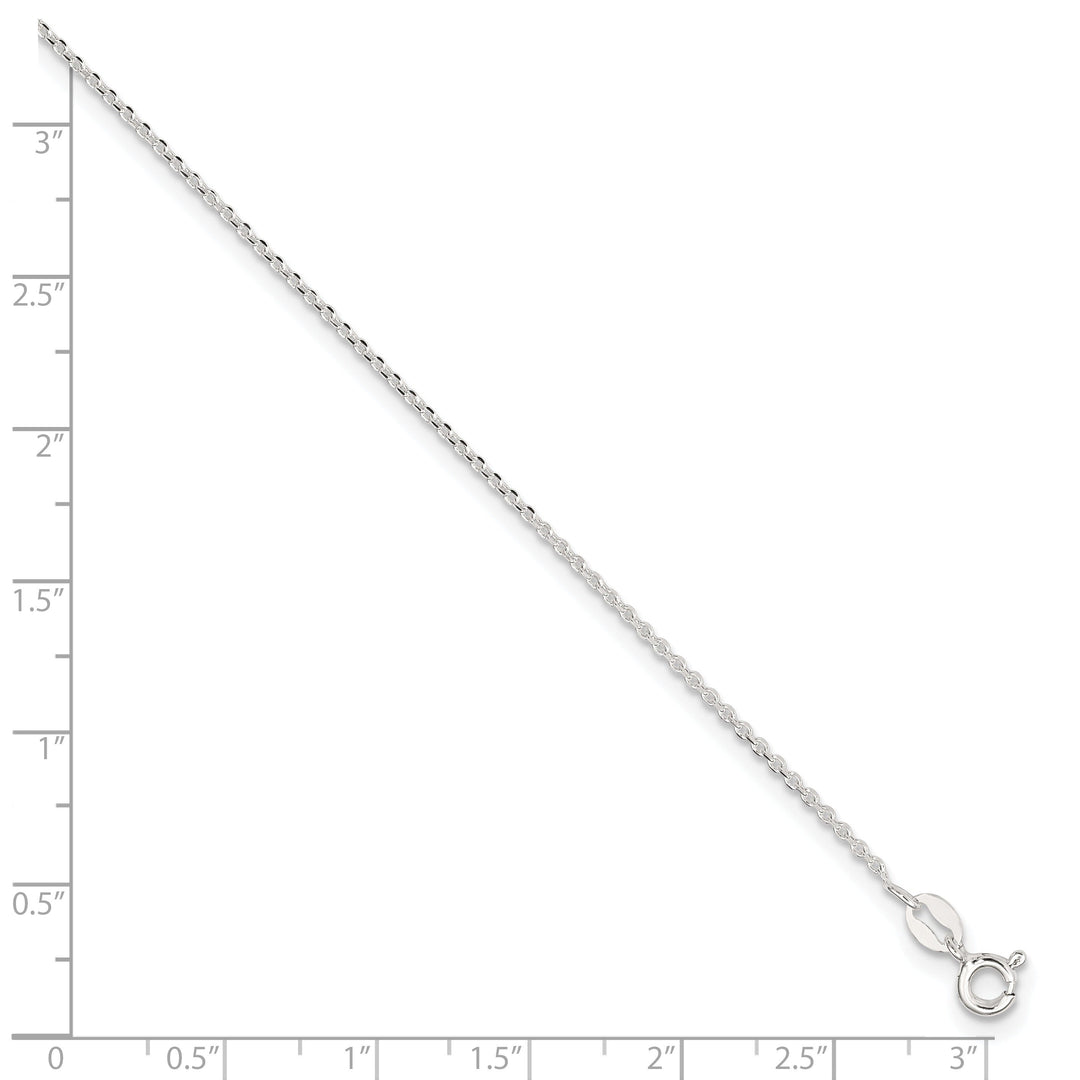 Sterling Silver Diamond Cut Anklet