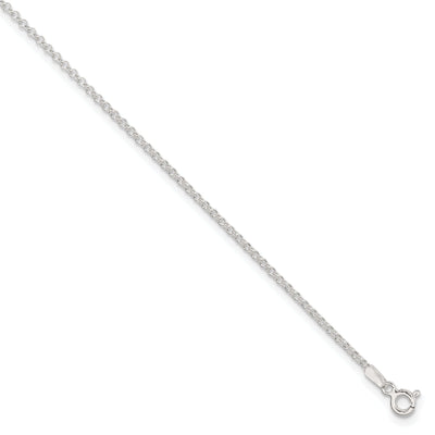 Sterling Silver Rolo Chain Anklet at $ 10.37 only from Jewelryshopping.com