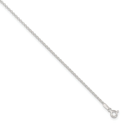 Sterling Silver Rolo Chain Anklet at $ 10.37 only from Jewelryshopping.com