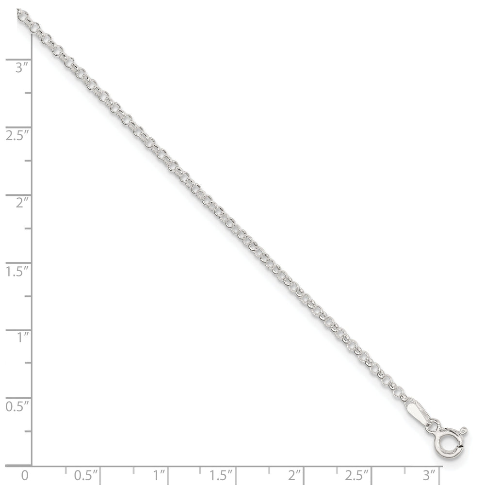 Sterling Silver Rolo Chain Anklet