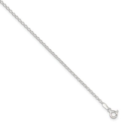 Sterling Silver Rolo Chain Anklet at $ 10.58 only from Jewelryshopping.com