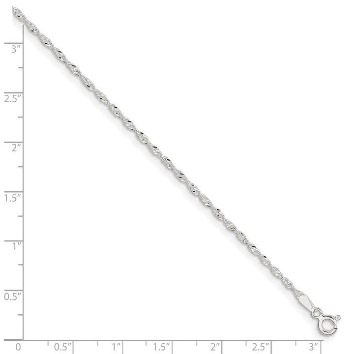 Sterling Silver Singapore Anklet