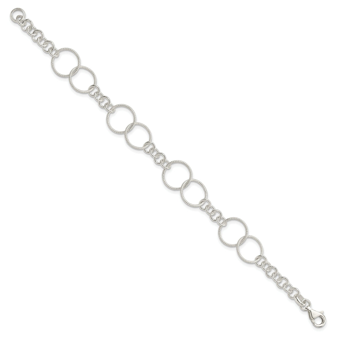 Silver Polish Necklace Bracelet and Earring Set
