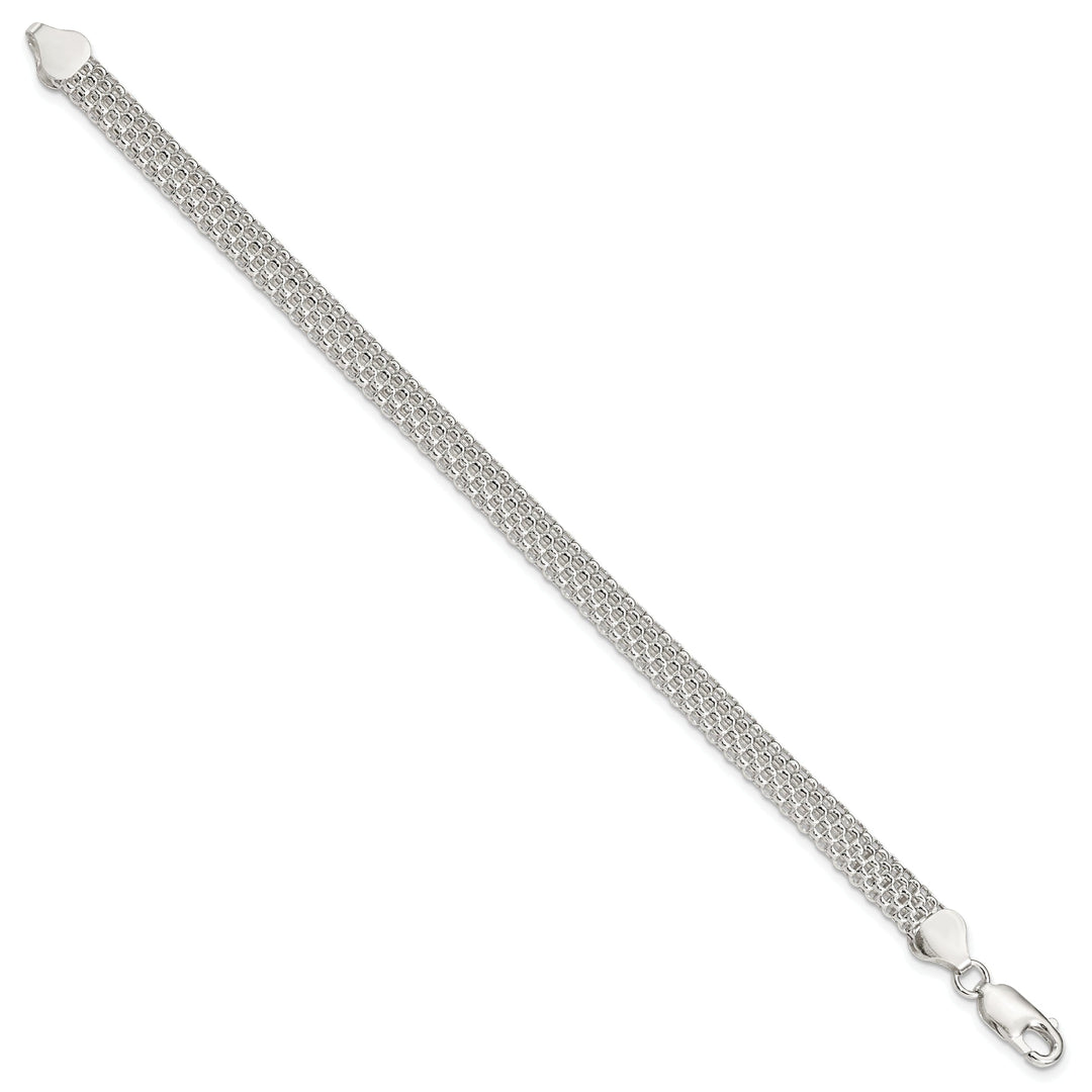 Sterling Silver 6MM Mesh Bracelet