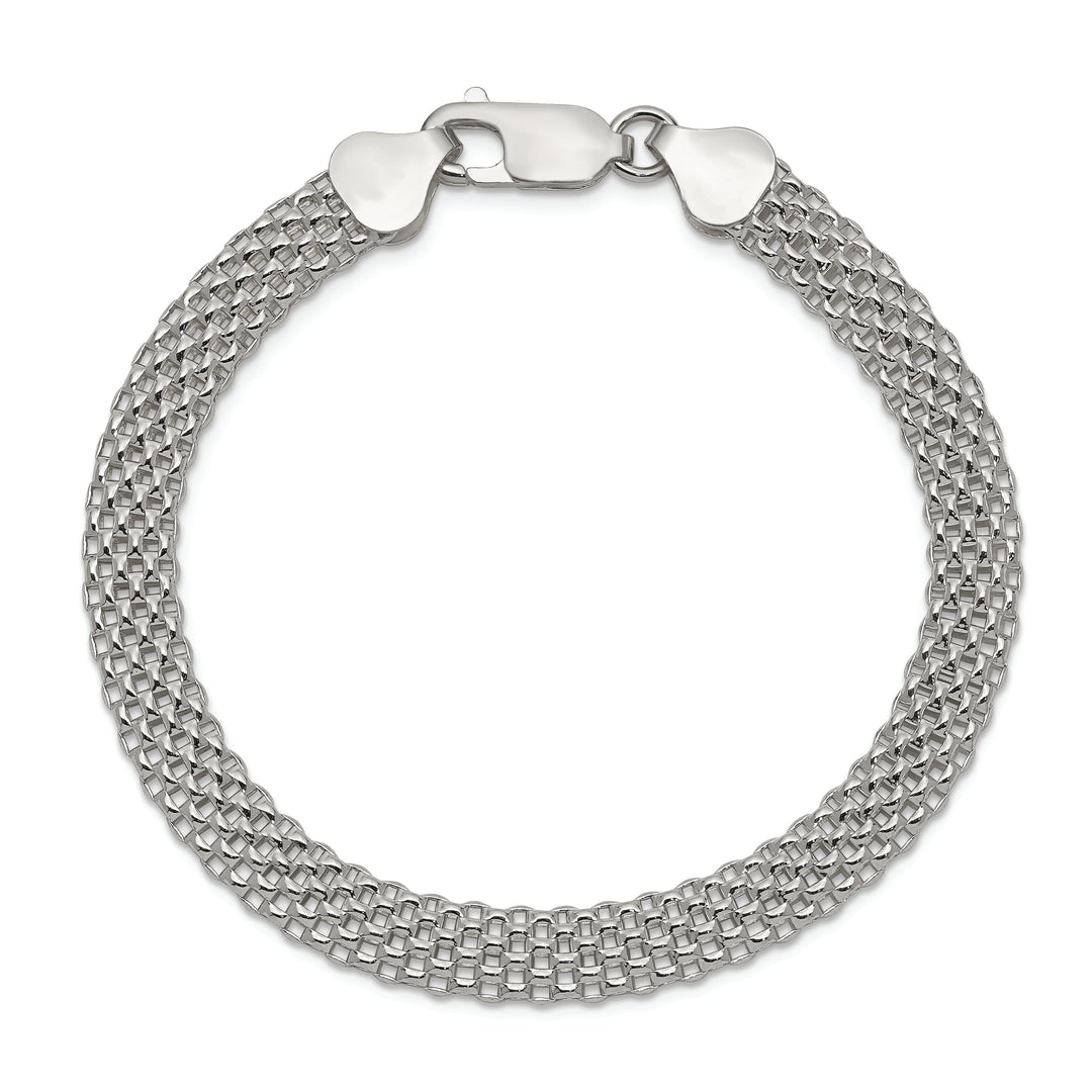 Sterling Silver 6MM Mesh Bracelet