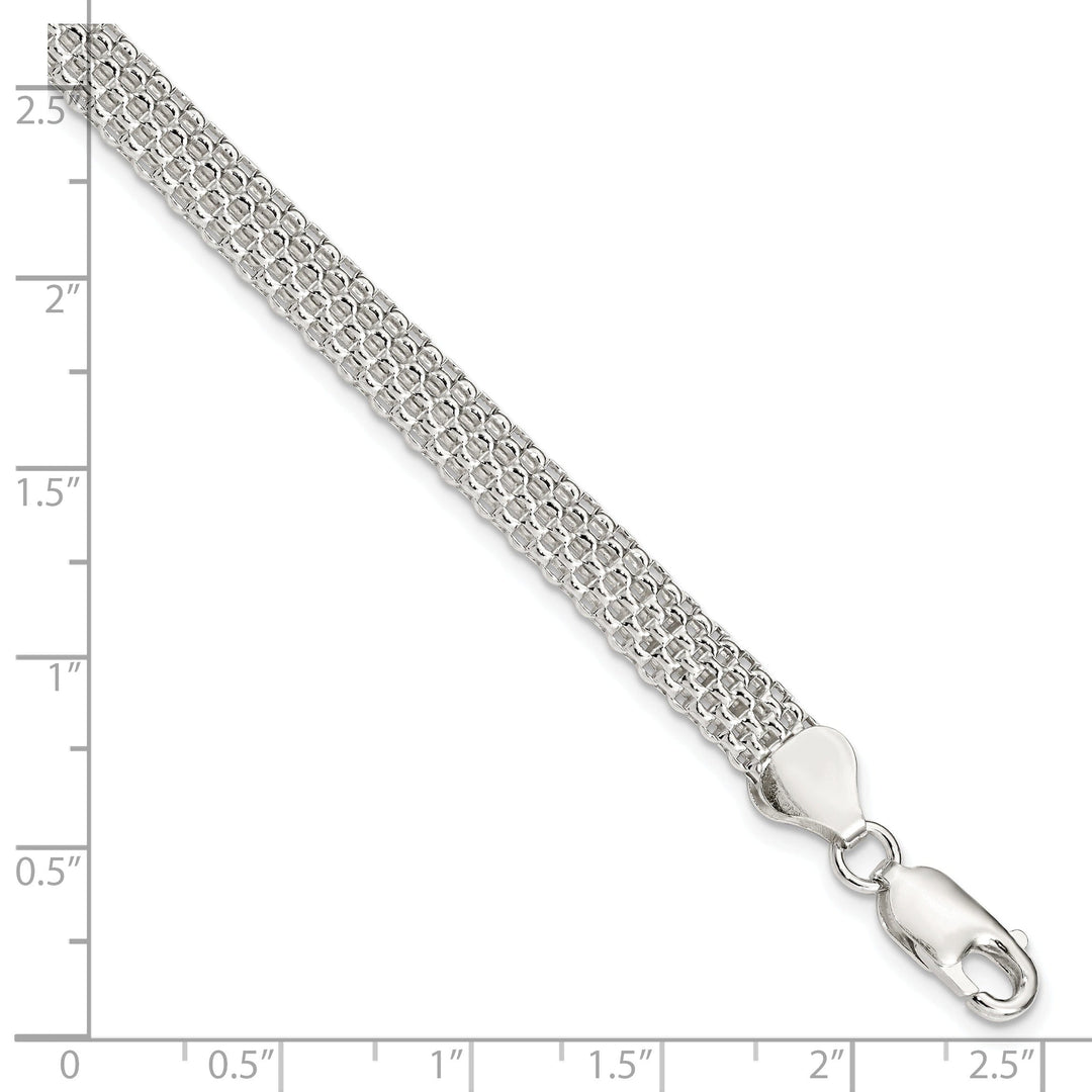 Sterling Silver 6MM Mesh Bracelet