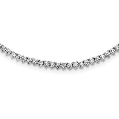 Sterling Silver CZ 24 inch Necklace