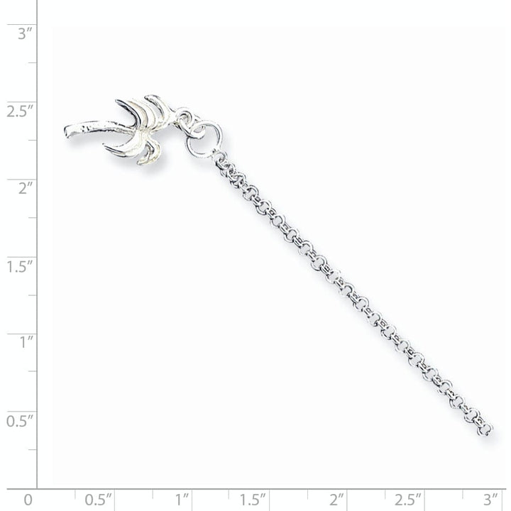 Sterling Silver Palm Tree Anklet