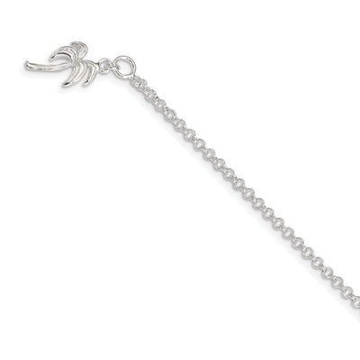 Sterling Silver Palm Tree Anklet at $ 36.02 only from Jewelryshopping.com
