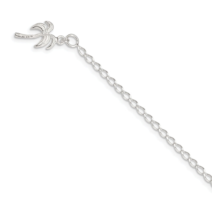 Sterling Silver Palm Tree Anklet