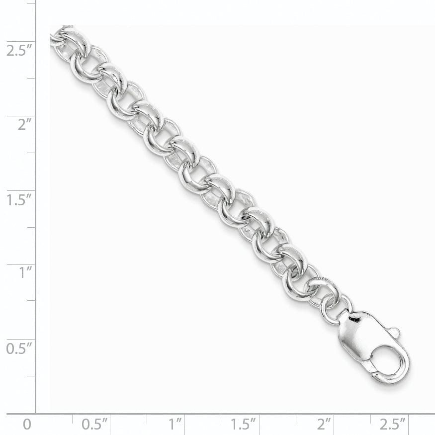 Sterling Silver Fancy Link Bracelet