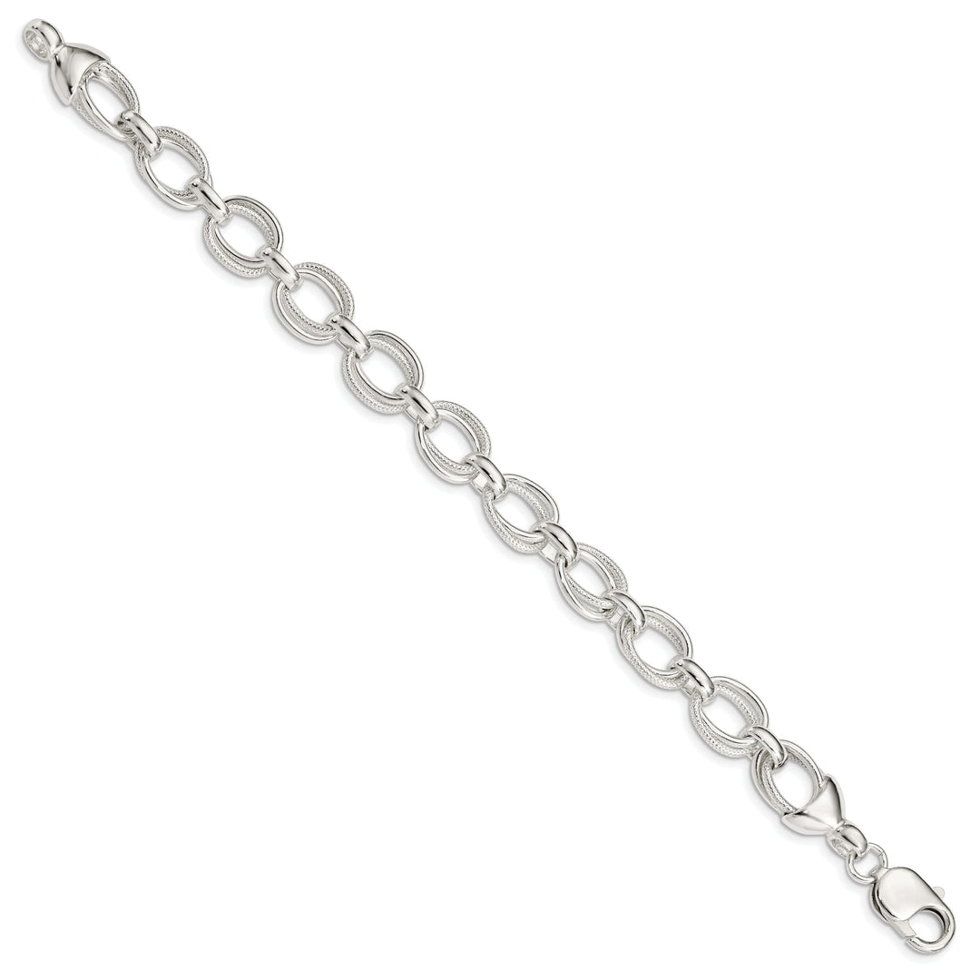 Sterling Silver Fancy Link Bracelet