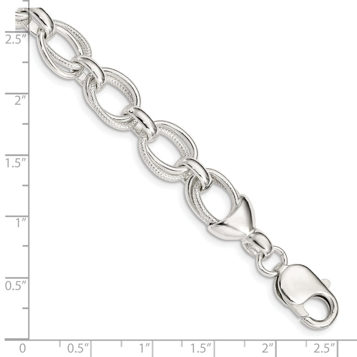 Sterling Silver Fancy Link Bracelet