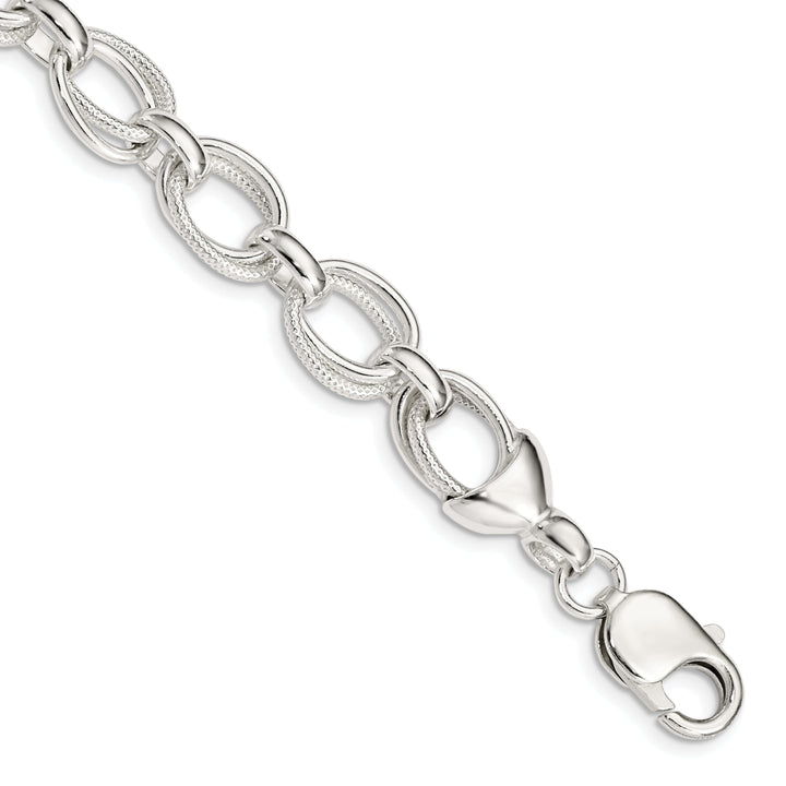 Sterling Silver Fancy Link Bracelet