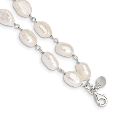 Silver 2-Strand Fresh Water Pearl Bracelet at $ 56.01 only from Jewelryshopping.com