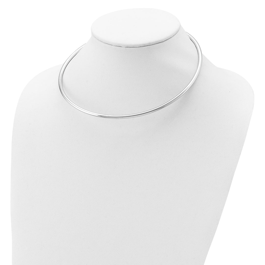 Sterling Silver Hollow Neck Collar Necklace