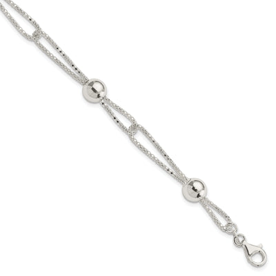 Sterling Silver Fancy Mesh Bracelet at $ 33.54 only from Jewelryshopping.com