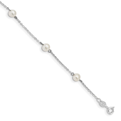 Silver and Fresh Water Cultured Pearl Bracelet at $ 37.34 only from Jewelryshopping.com