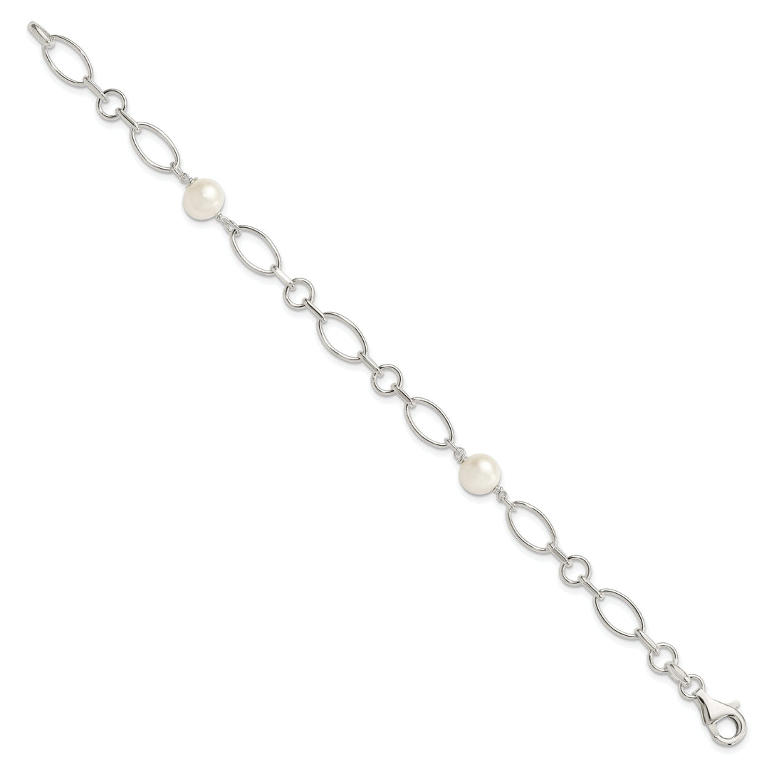 Silver Fresh Water Cultured Pearl Bracelet