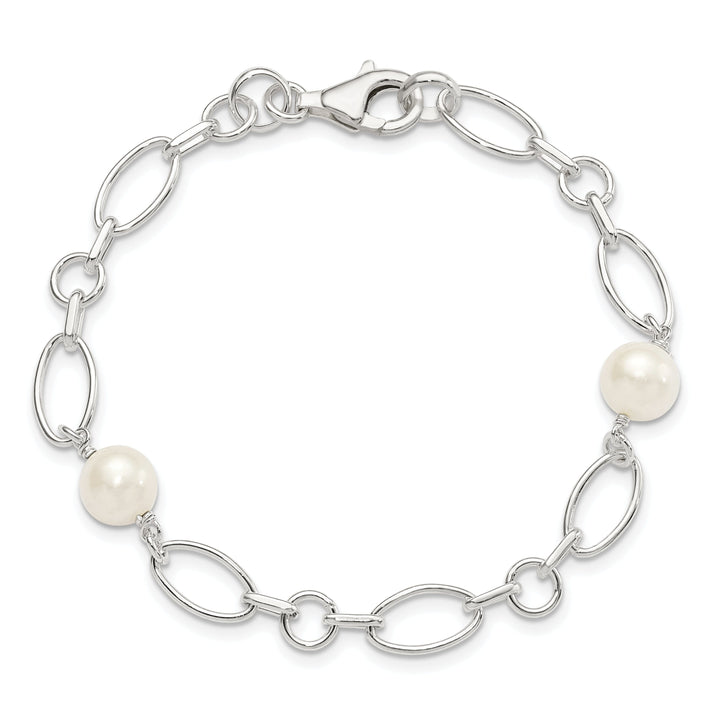 Silver Fresh Water Cultured Pearl Bracelet