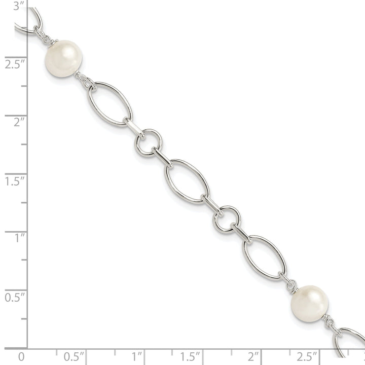 Silver Fresh Water Cultured Pearl Bracelet