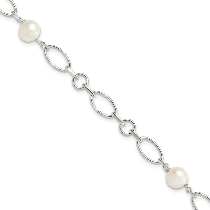 Silver Fresh Water Cultured Pearl Bracelet