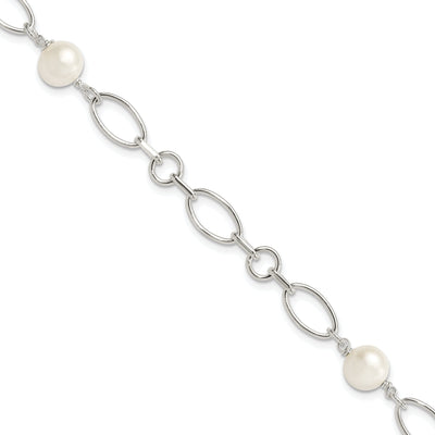 Silver Fresh Water Cultured Pearl Bracelet at $ 38.72 only from Jewelryshopping.com