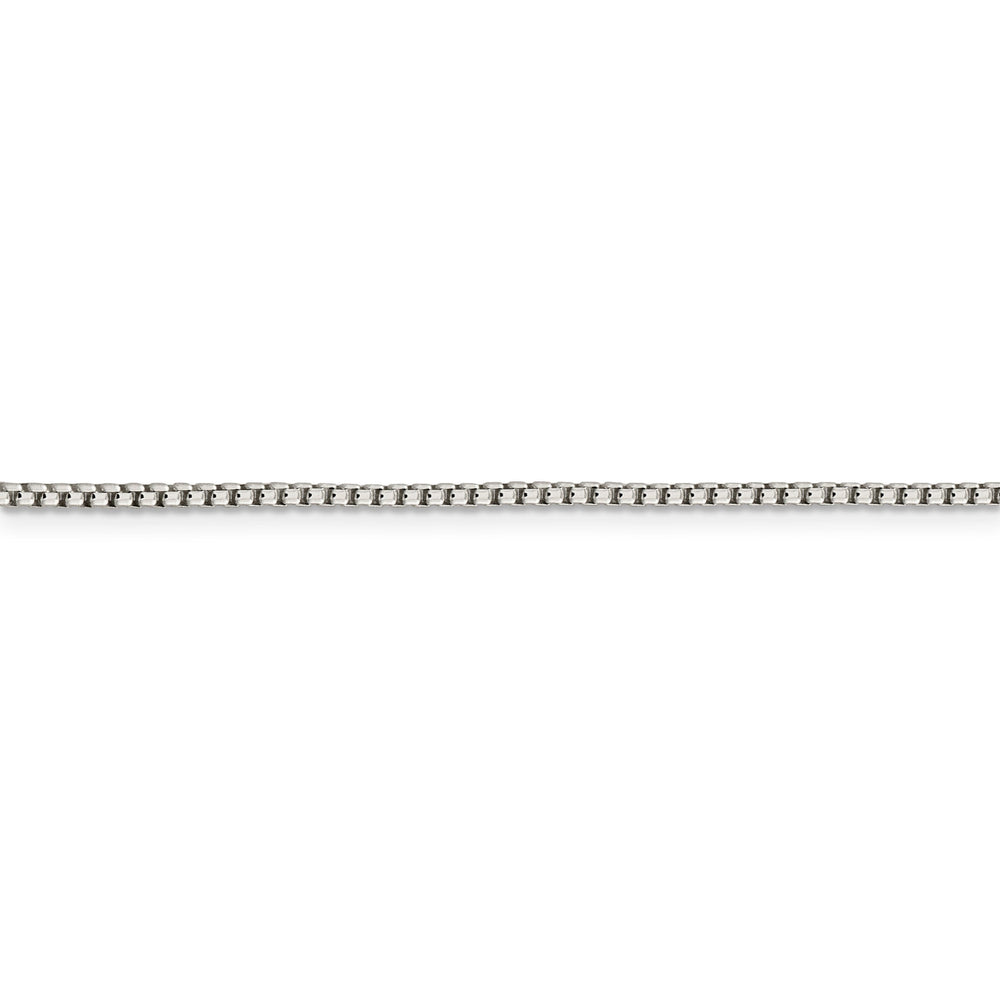 Silver Polished 1.75-mm Half Round Box Chain