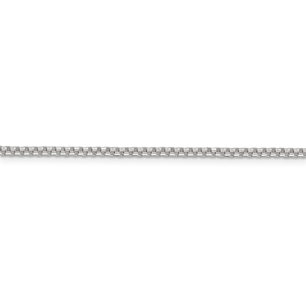 Silver Polished 2.00-mm Half Round Box Chain