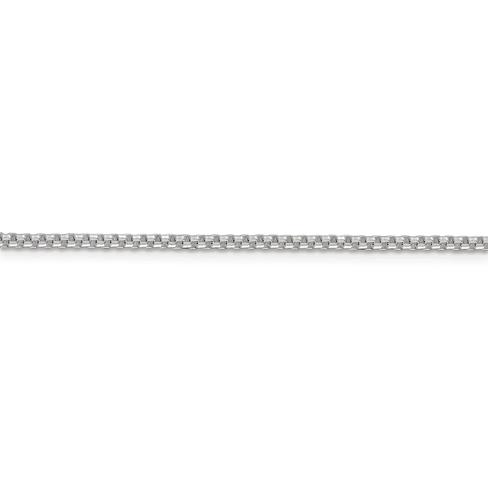 Silver Polished 2.00-mm Half Round Box Chain