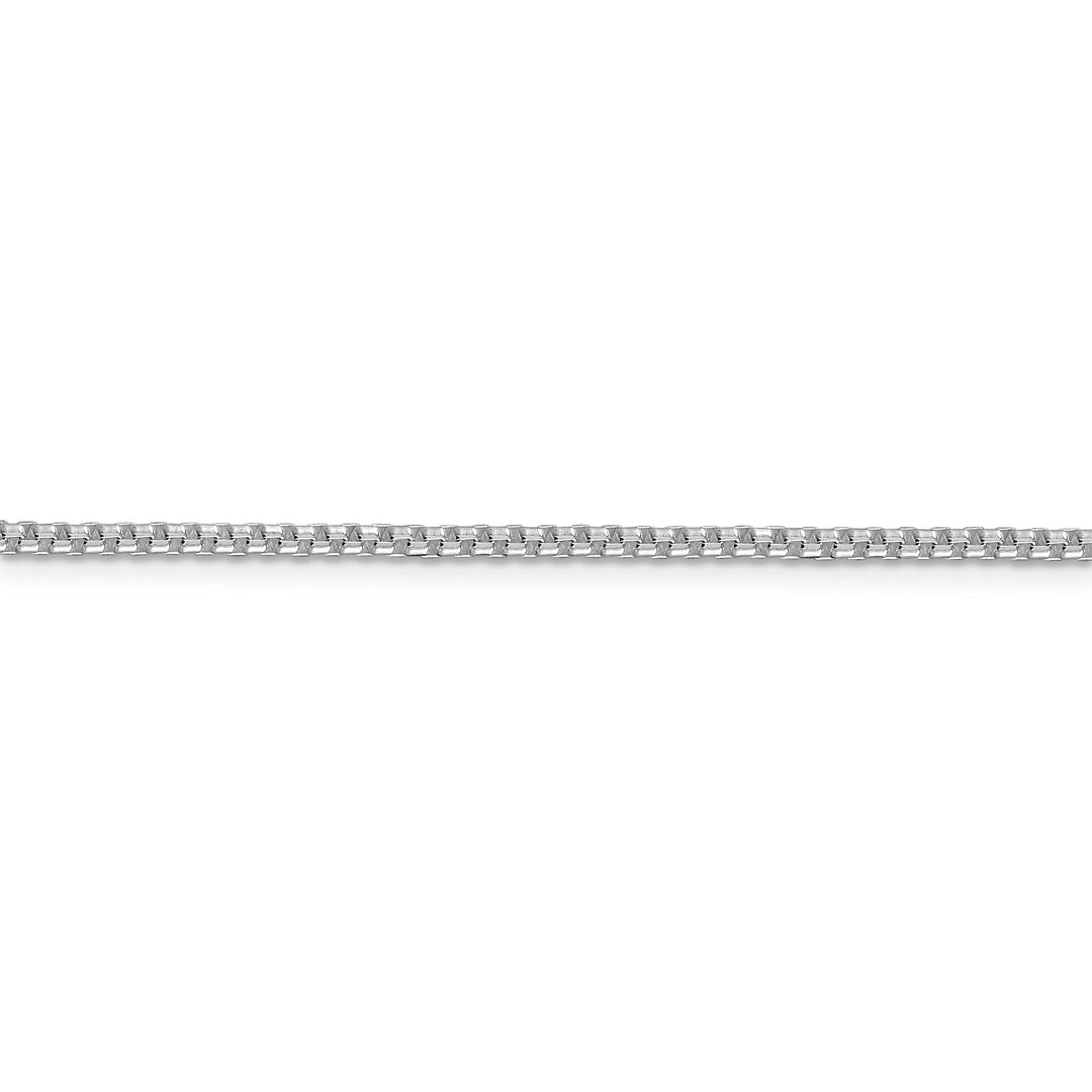 Silver Polished 2.00-mm Half Round Box Chain