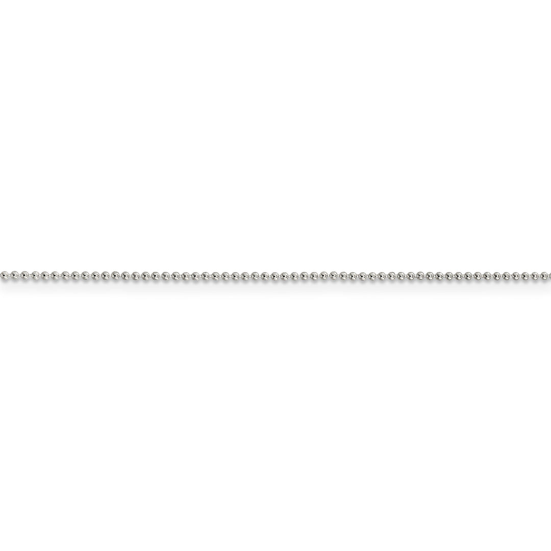 925 Sterling Silver Beaded Chain 1MM Thickness