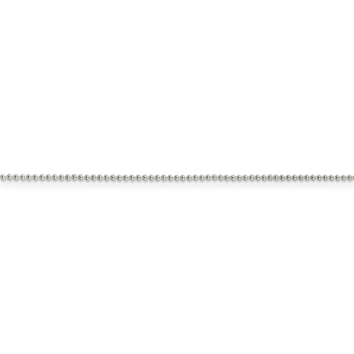 925 Sterling Silver Beaded Chain 1MM Thickness